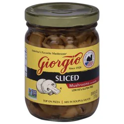 Giorgio Sliced Mushrooms - 6 oz