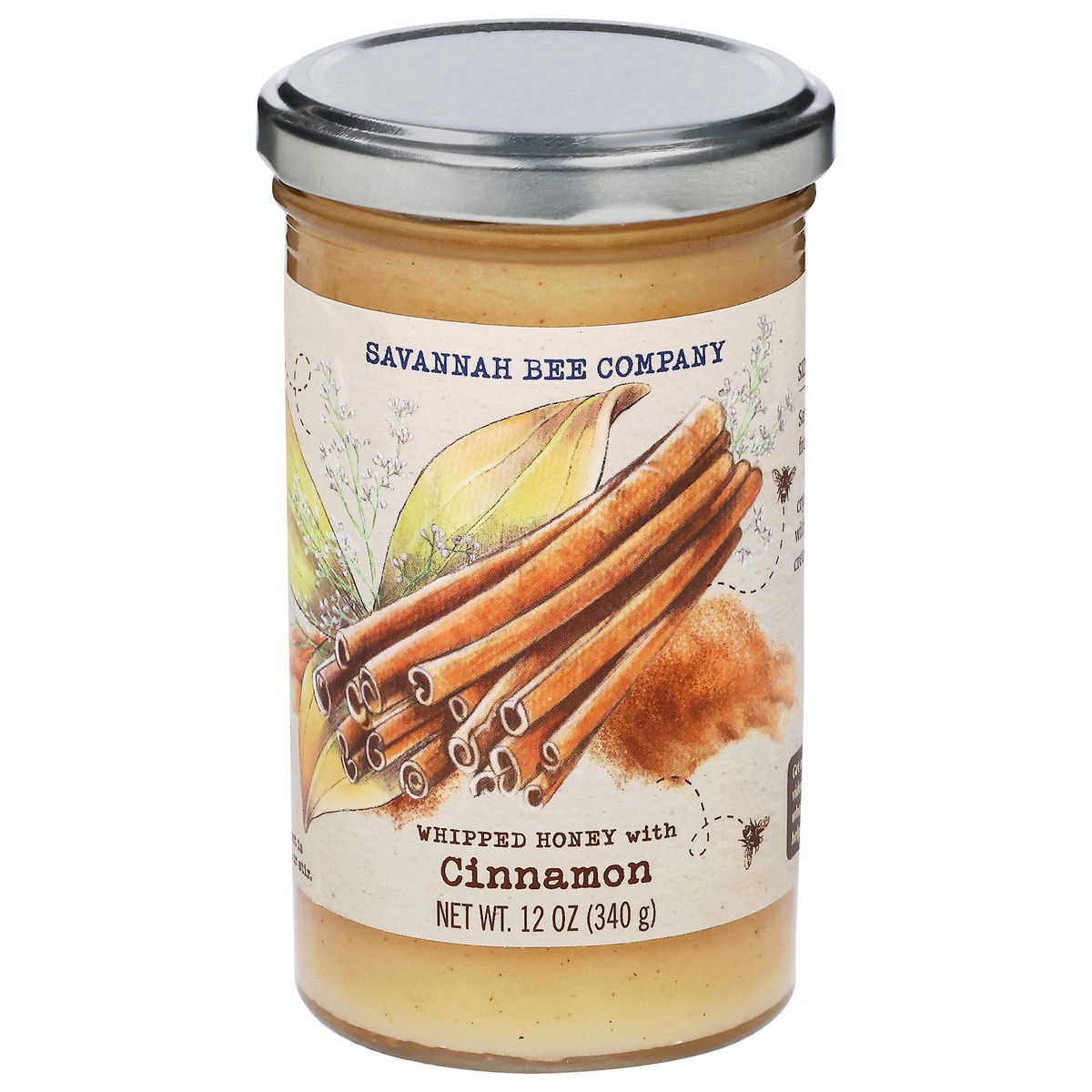 slide 4 of 14, Savannah Bee Company Cinnamon Whipped Honey, 12 oz