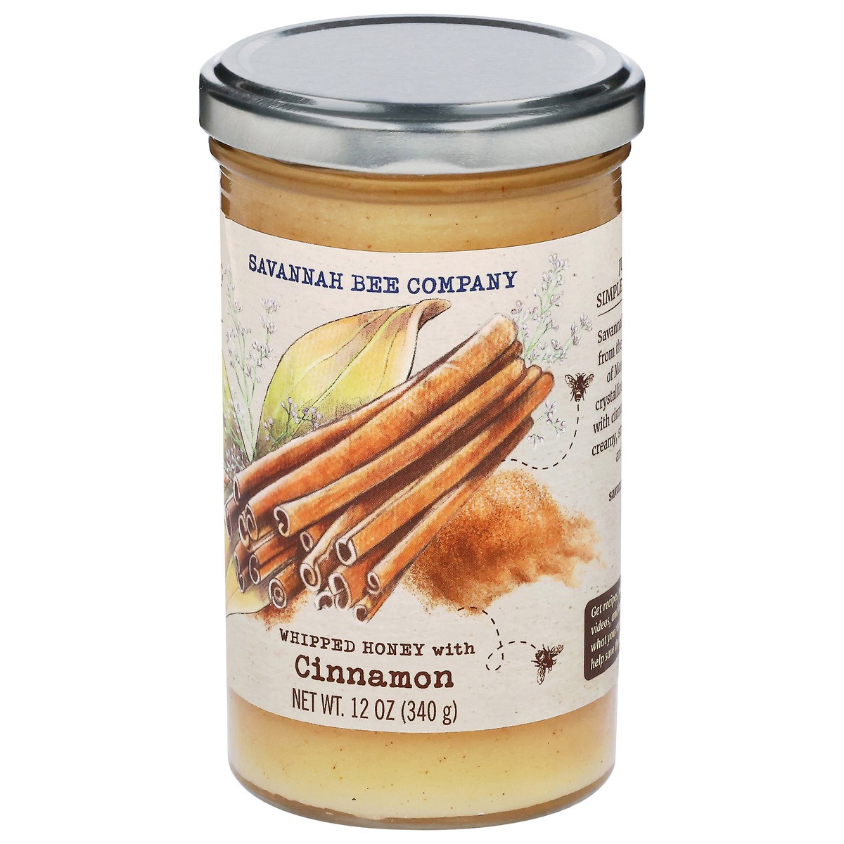 slide 14 of 14, Savannah Bee Company Cinnamon Whipped Honey, 12 oz