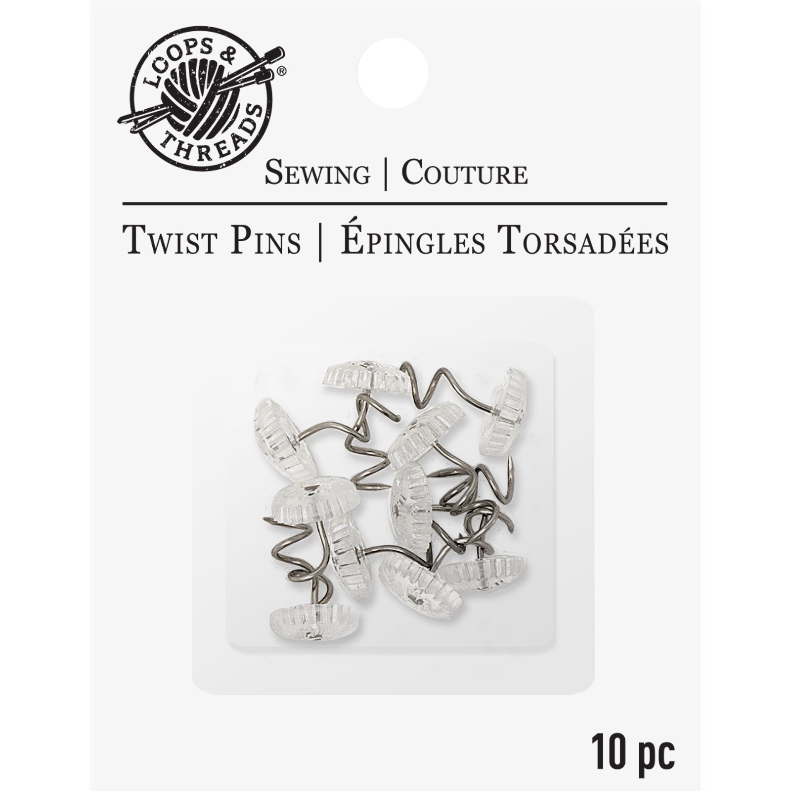slide 3 of 4, Twist Pins By Loops & Threads, 0.25 in x 0.25 in