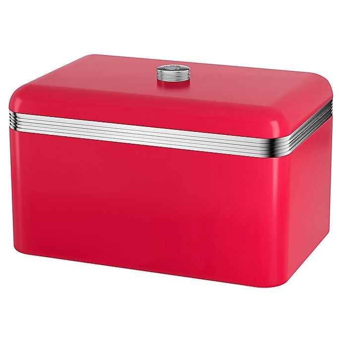 slide 1 of 1, Swan Retro Bread Bin - Red, 1 ct