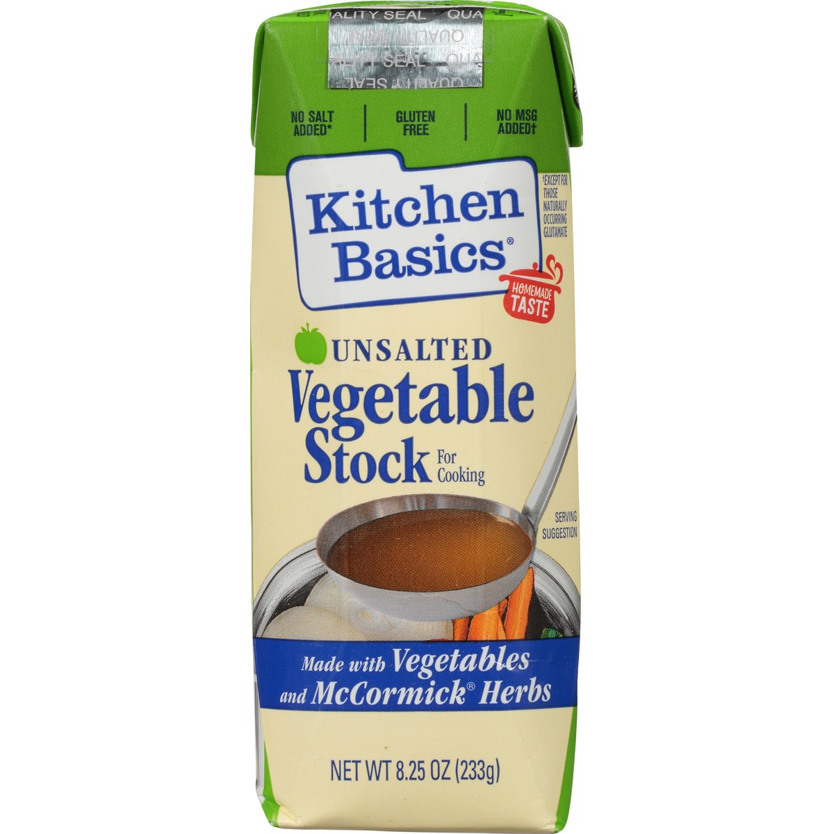 slide 9 of 13, Kitchen Basics Unsalted Vegetable Stock, 8.25 fl oz, 8.25 fl oz