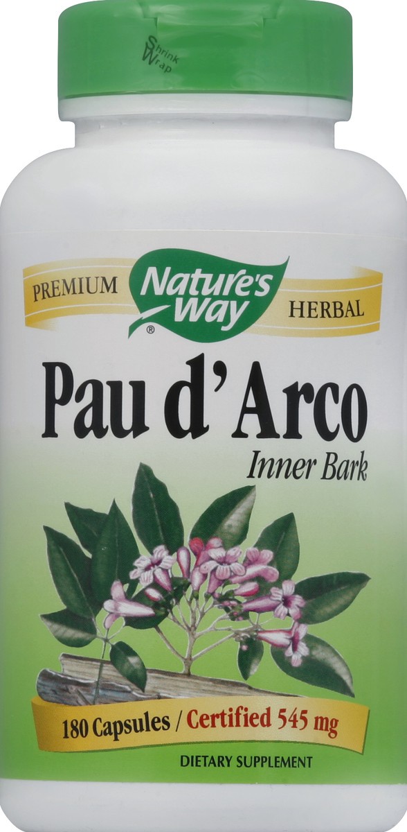 slide 2 of 2, Nature's Way Pau d'Arco Inner Bark, 180 ct