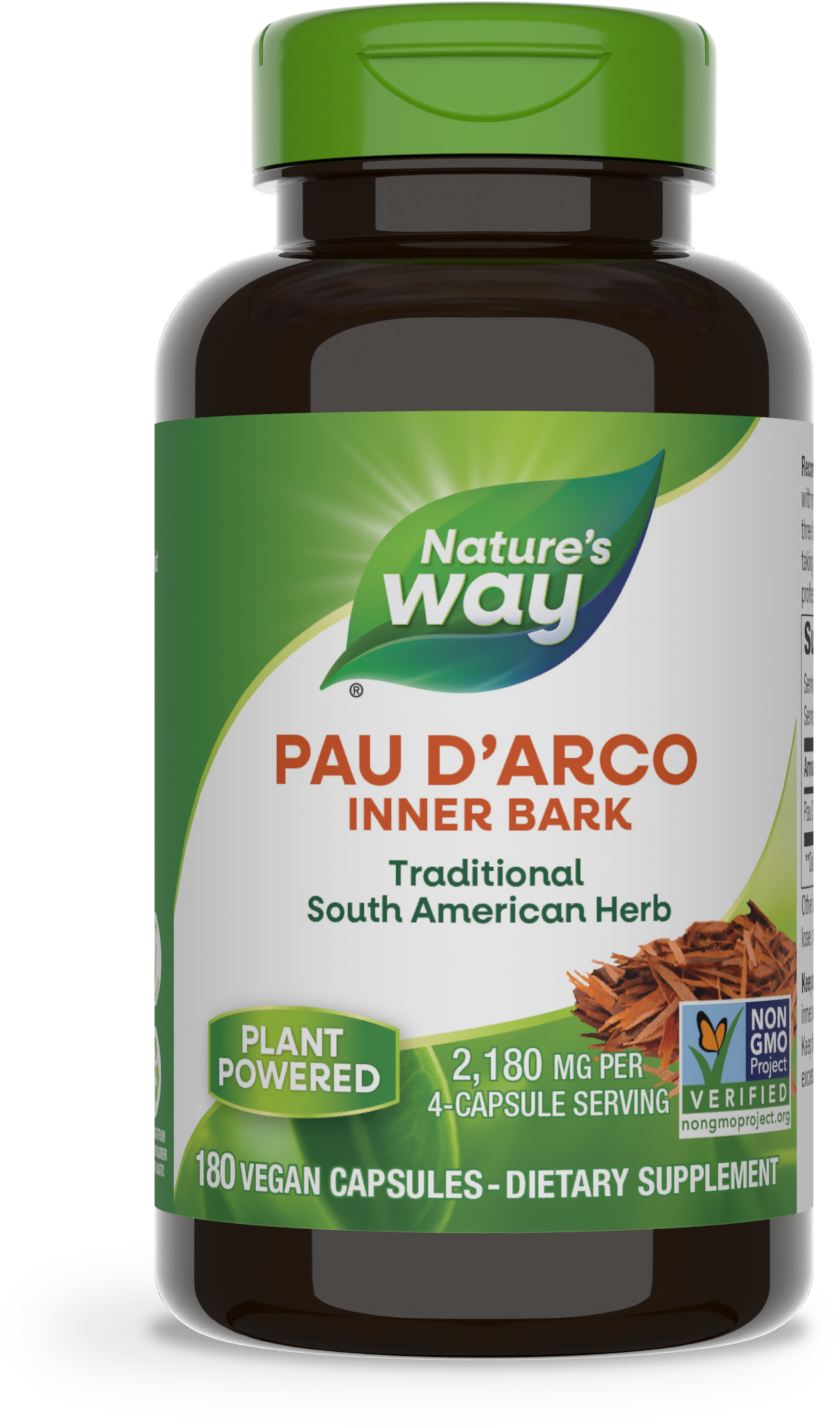 slide 1 of 2, Nature's Way Pau d'Arco Inner Bark, 180 ct