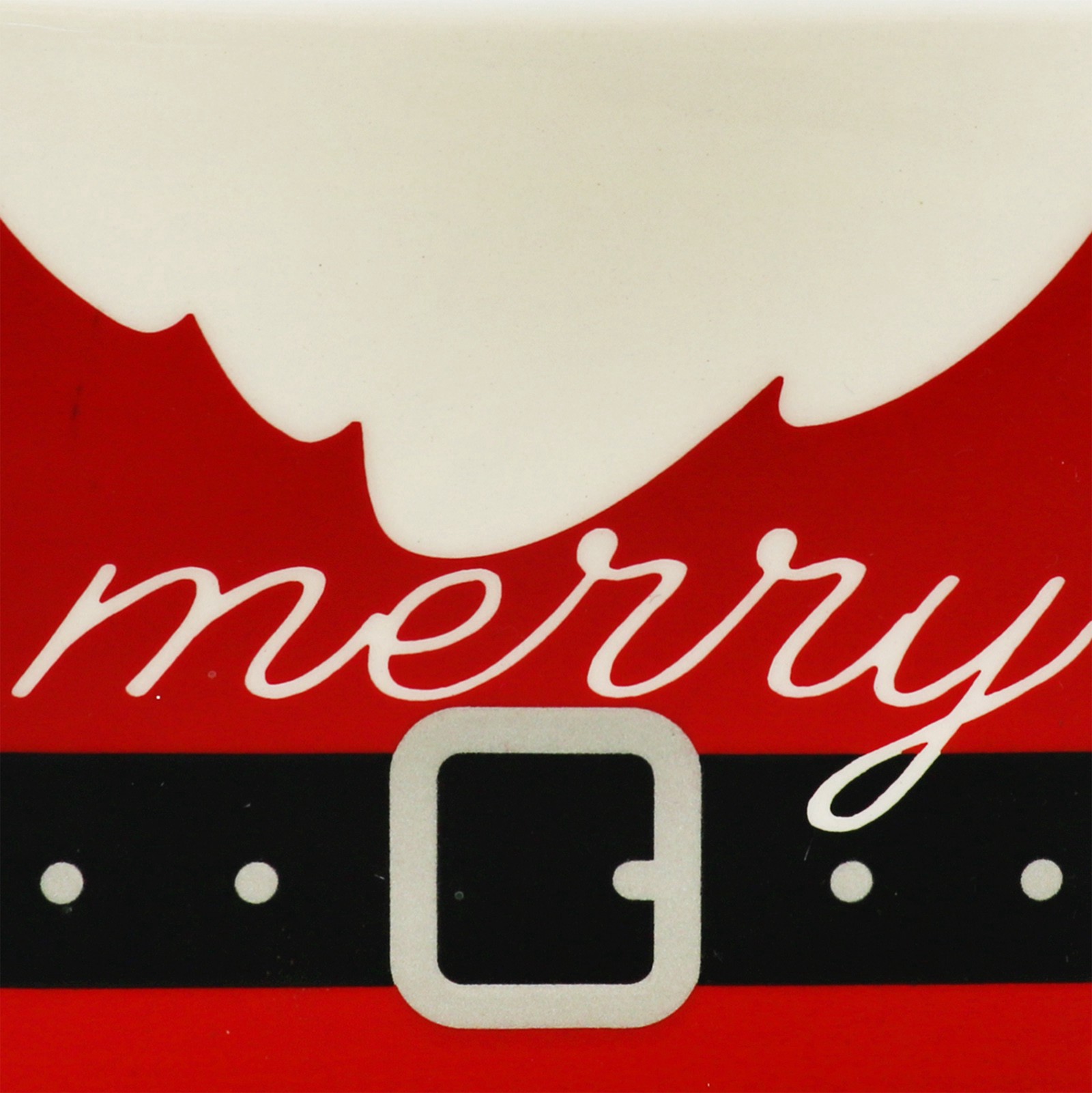 slide 3 of 4, 4.25" Merry Santa Belt Ceramic Tabletop Decor By Ashland, 4.25 in x 1.6 in x 3.8 in