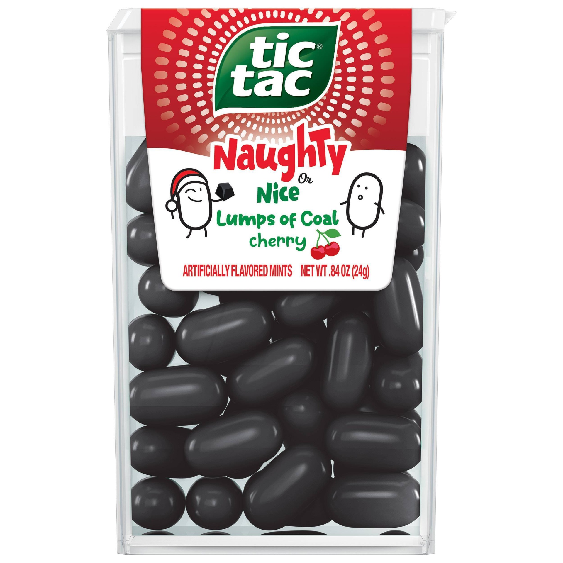 slide 1 of 1, Tic Tac Christmas Cherry Candies - 0.84oz, 0.84 oz