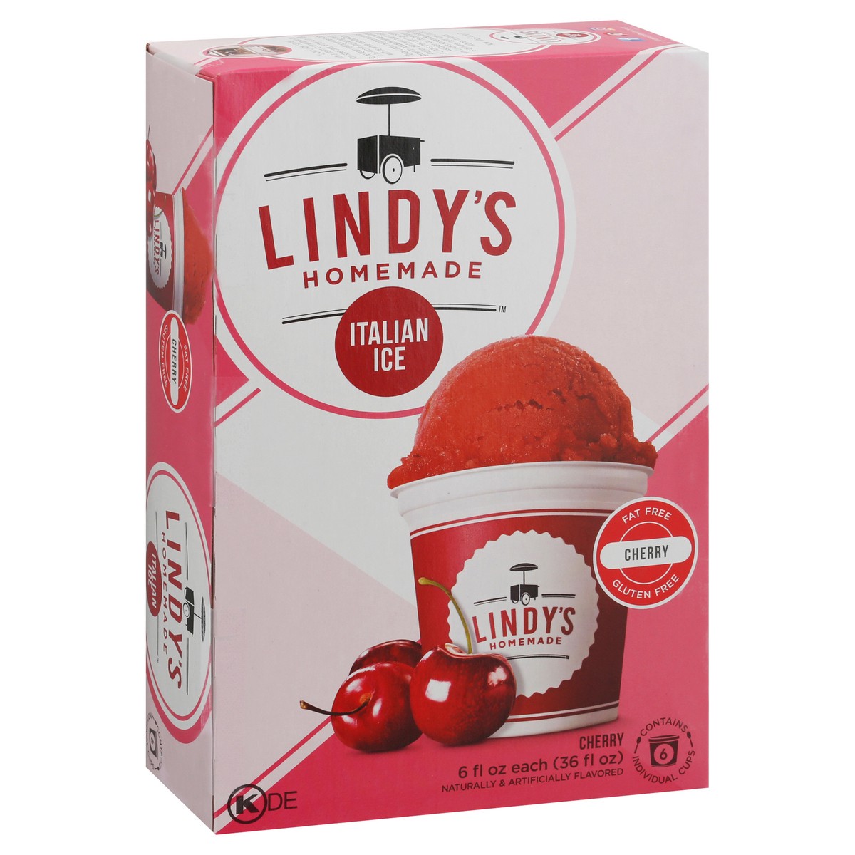 slide 8 of 15, Lindy's Homemade Cherry Italian Ice 6 - 6 fl oz Cups, 6 ct