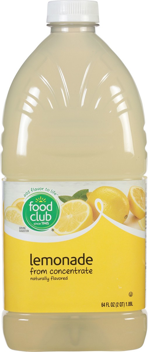 slide 6 of 15, Food Club Lemonade - 64 fl oz, 