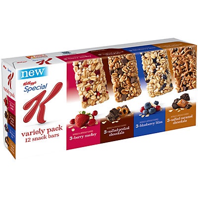 slide 1 of 1, Kellogg's Special K Variety Pack Snack Bars, 12 ct; 0.88 oz