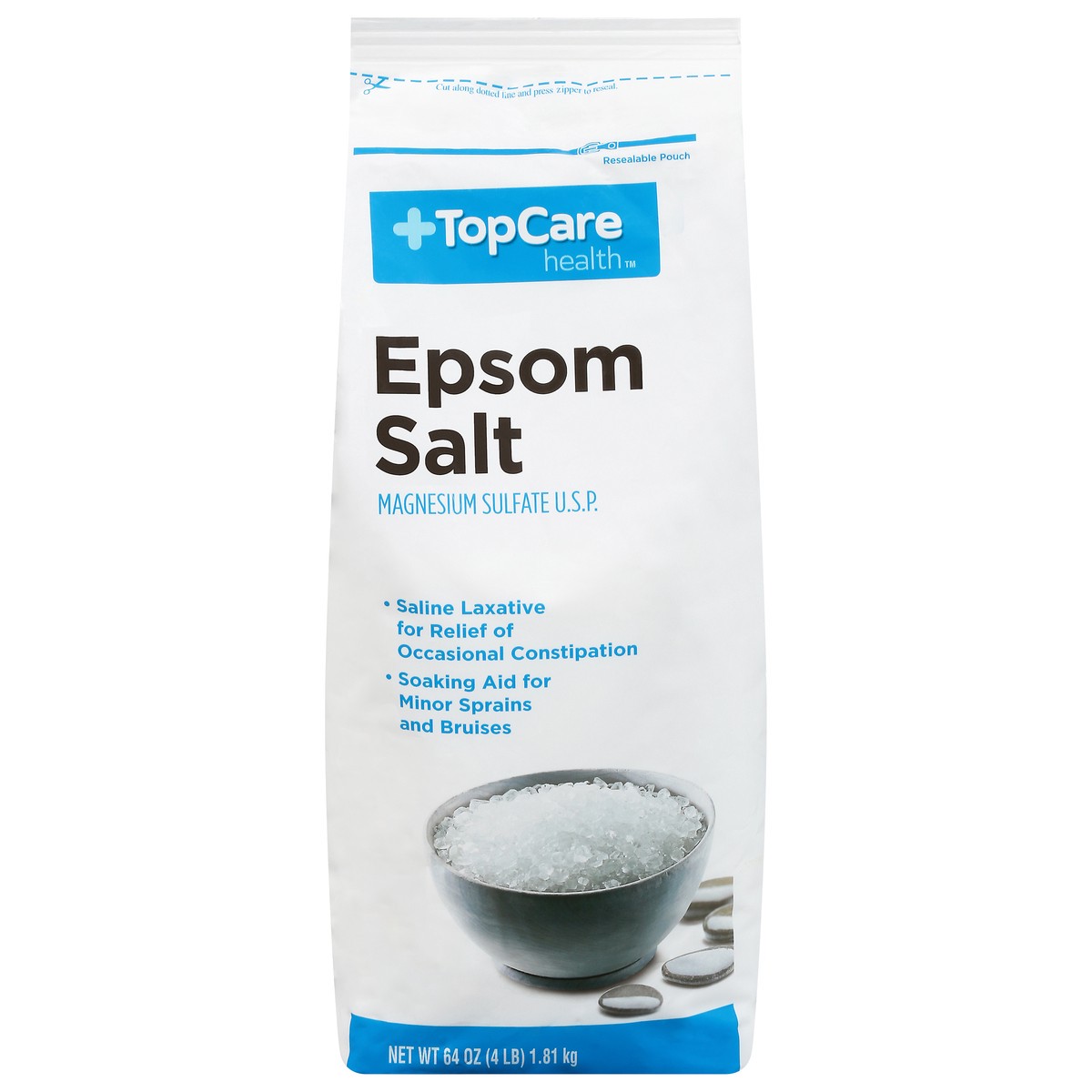slide 1 of 9, Topcare First Aid Epsom Salts, 4 lb
