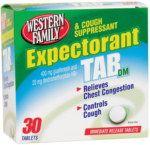 slide 1 of 1, Western Family Expectorant Dm, 30 ct