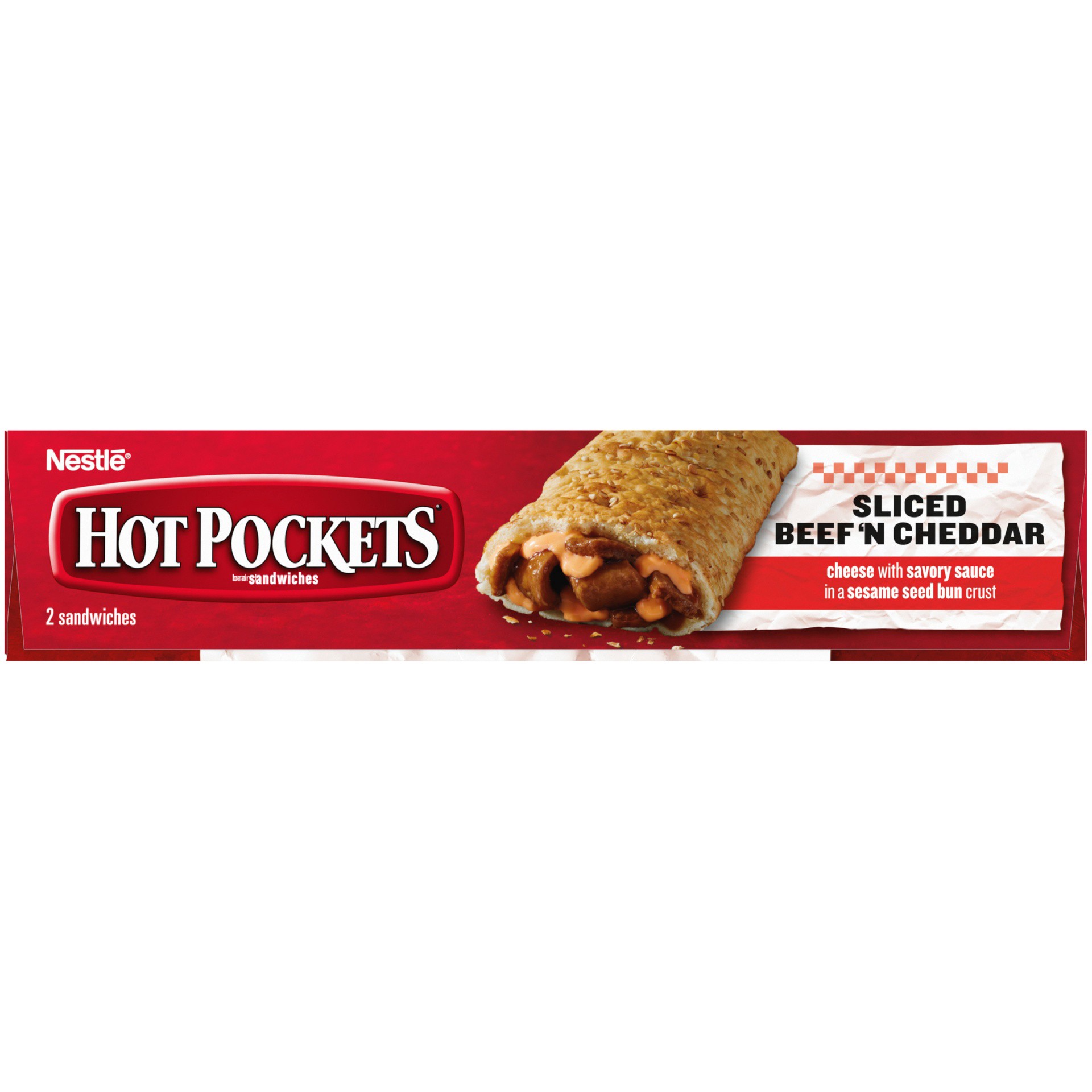 slide 4 of 10, Hot Pocketss Sliced Beef Drive Thru Seed Bun Crust 2Pk, 9 oz