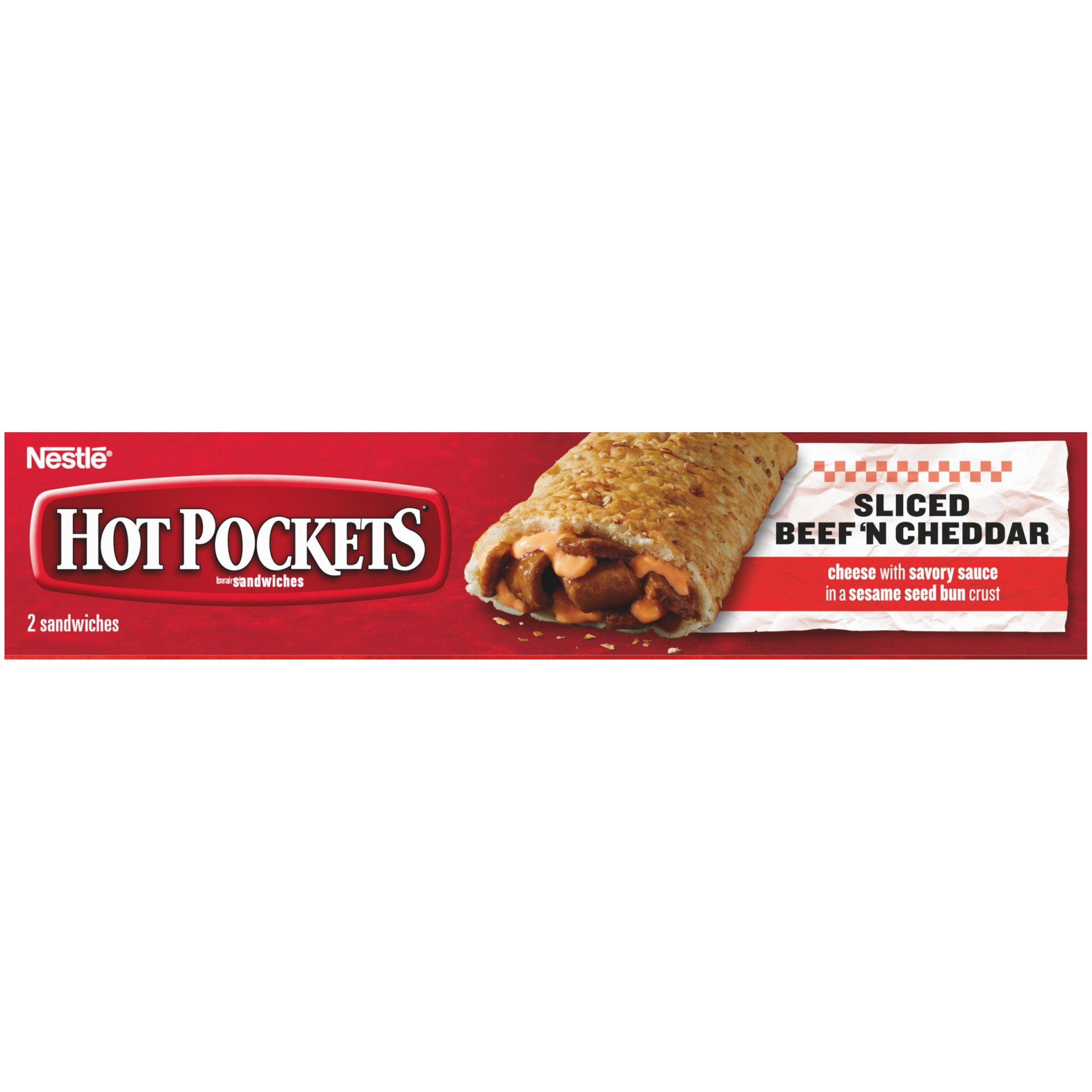 slide 6 of 10, Hot Pocketss Sliced Beef Drive Thru Seed Bun Crust 2Pk, 9 oz