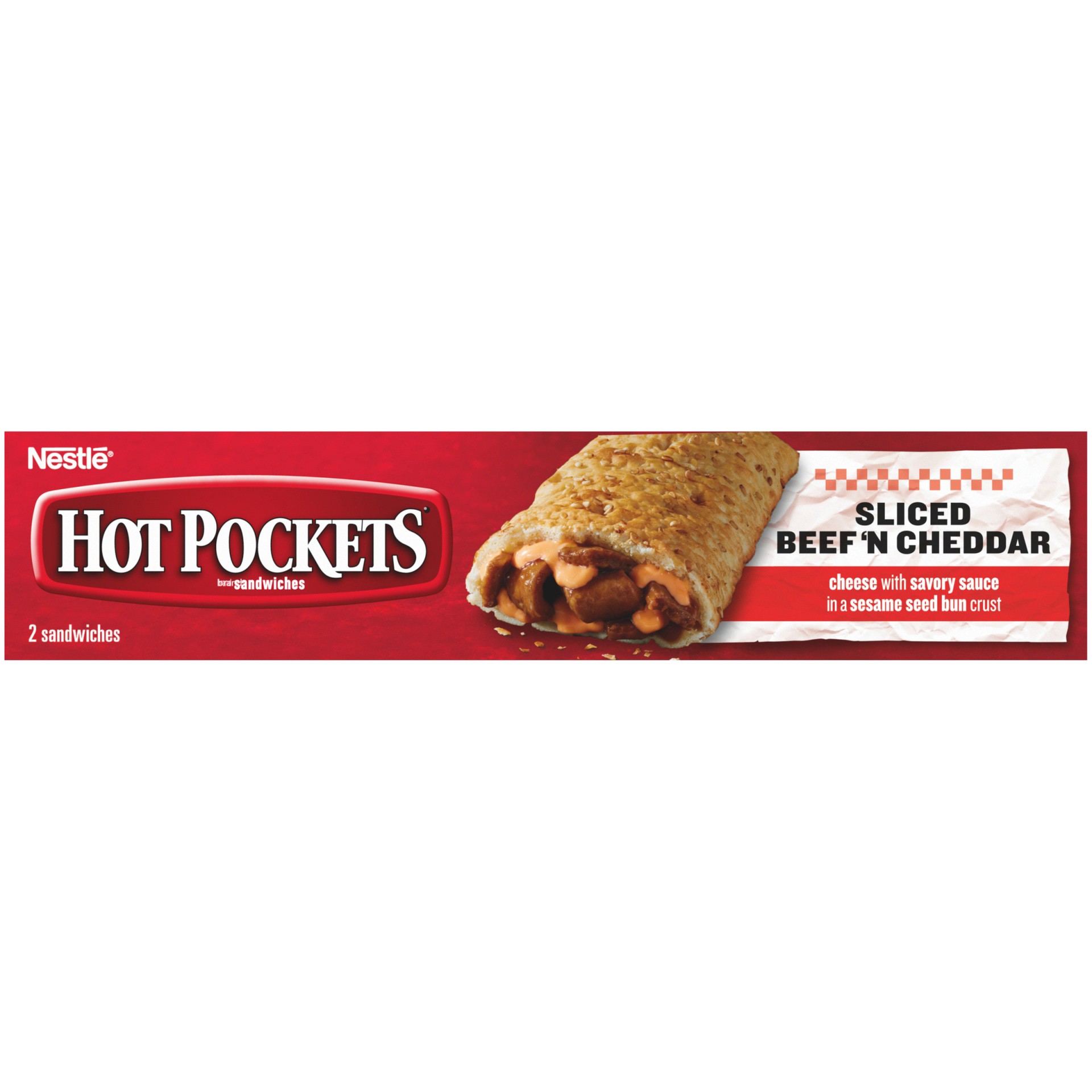 slide 9 of 10, Hot Pocketss Sliced Beef Drive Thru Seed Bun Crust 2Pk, 9 oz