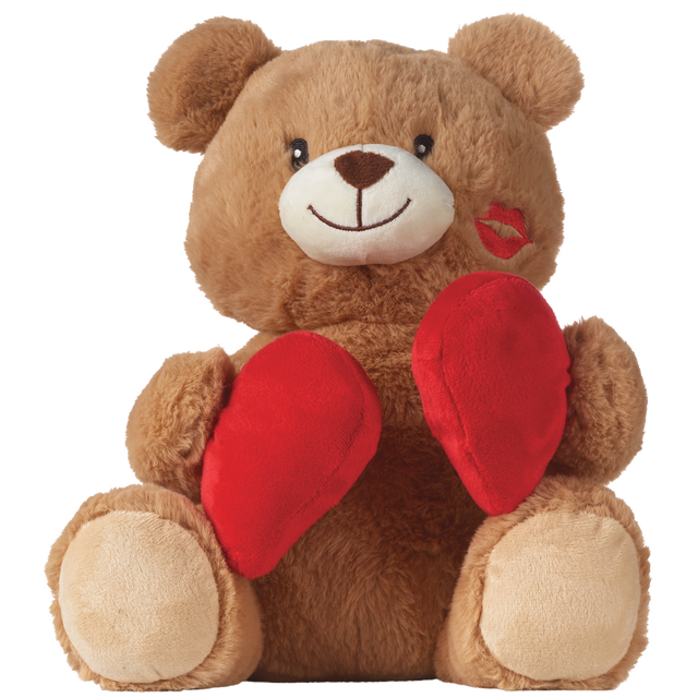 slide 1 of 1, SEASONAL MISC Animated Magnet Heart Bear, 1 ct