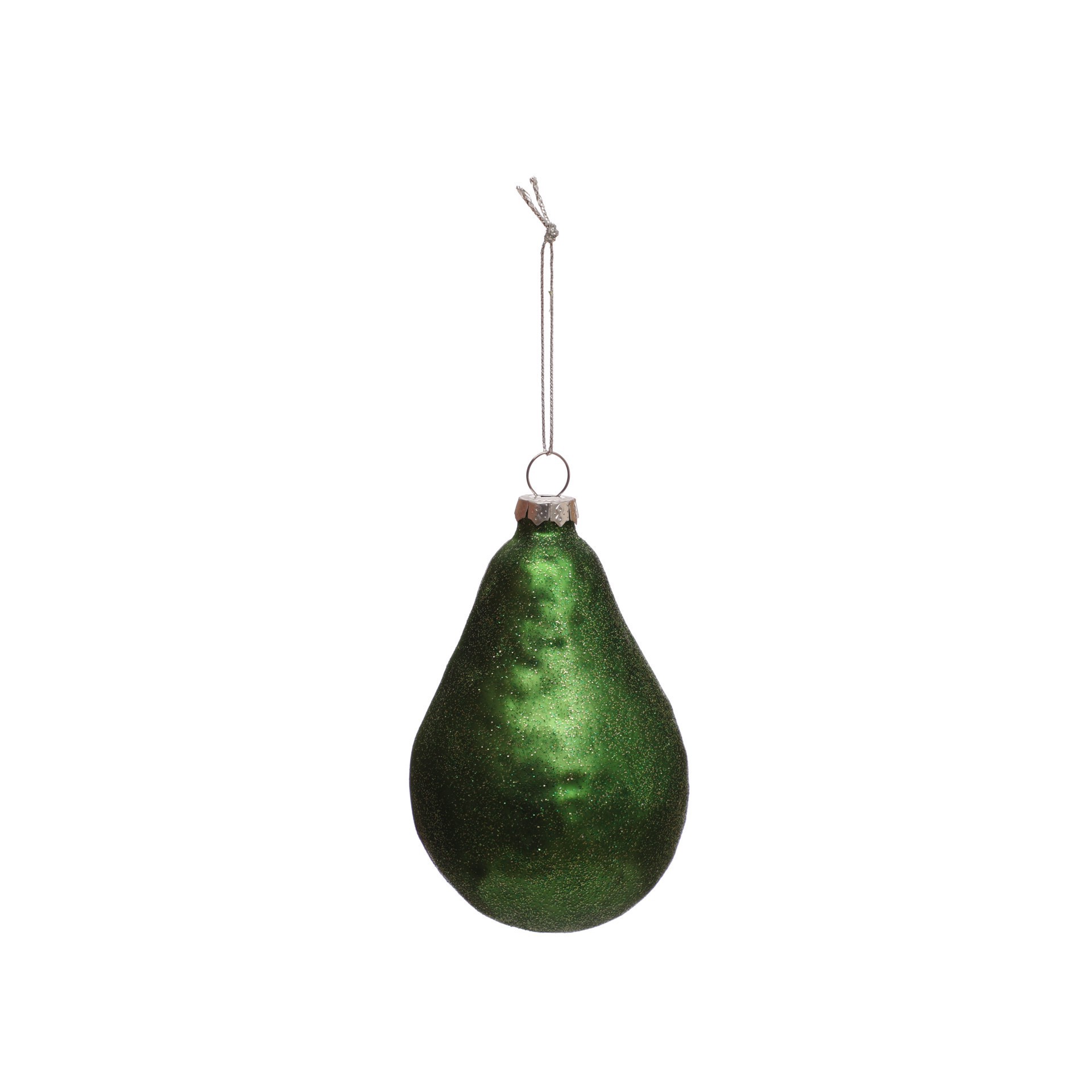 slide 3 of 3, 4.5" Avocado Glass Ornament By Ashland, 4.5 in
