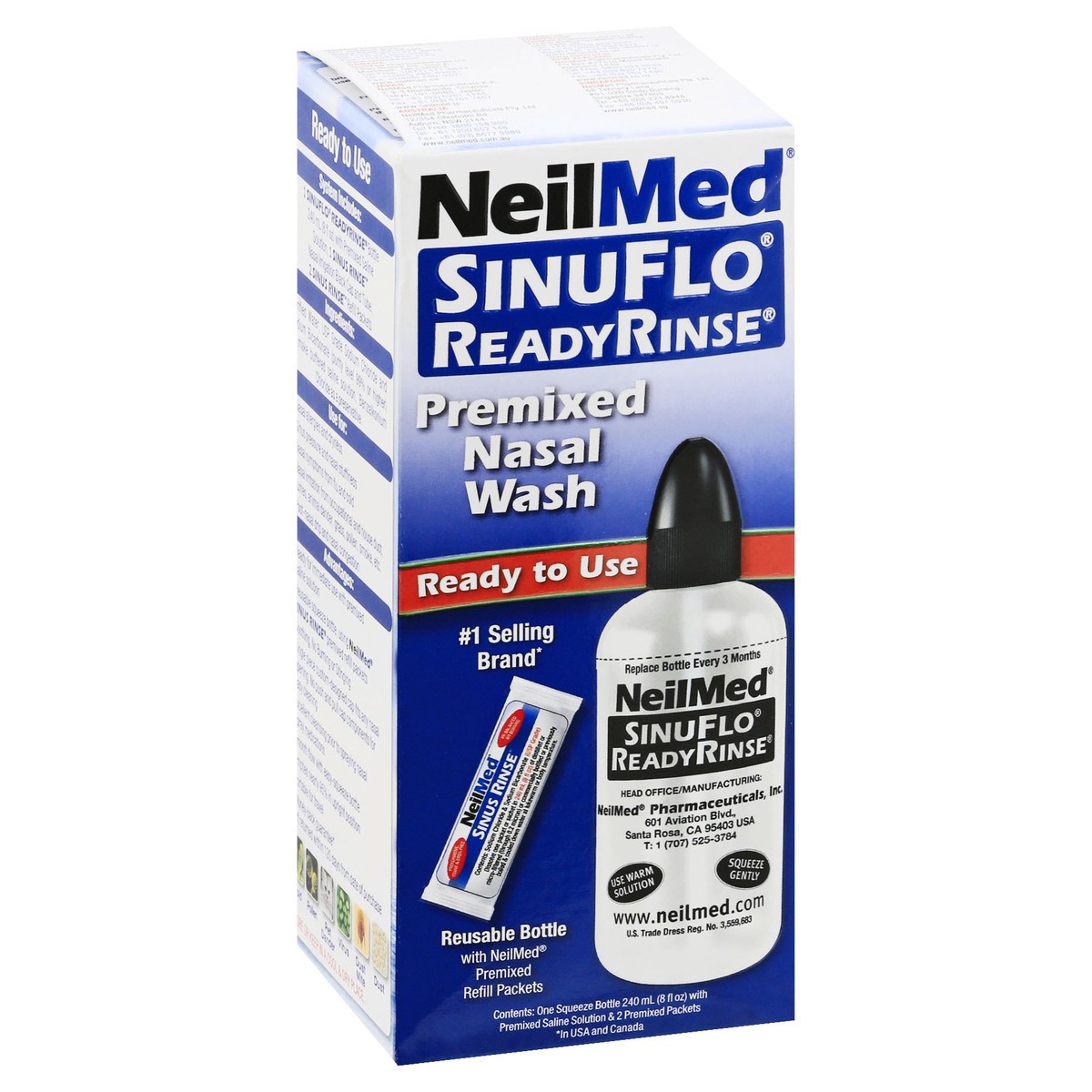 slide 2 of 12, NeilMed SinuFlo Ready Rinse Premixed Nasal Wash 1 ea, 1 ct