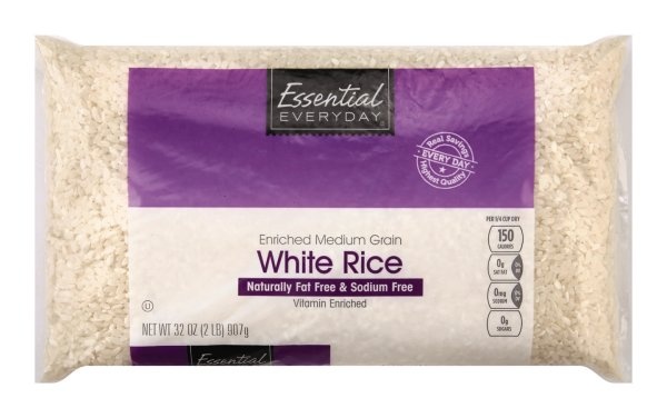 slide 1 of 1, Essential Everyday Medium Grain Rice, 32 oz