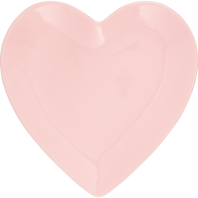 slide 1 of 1, GODINGER Pink Ceramic Heart Plate 8", 1 ct