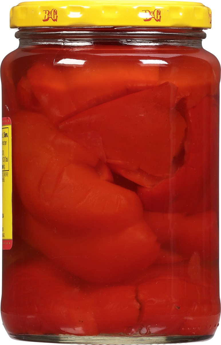 slide 4 of 8, B&G Slices Sweet Red Peppers 24 fl oz, 24 fl oz