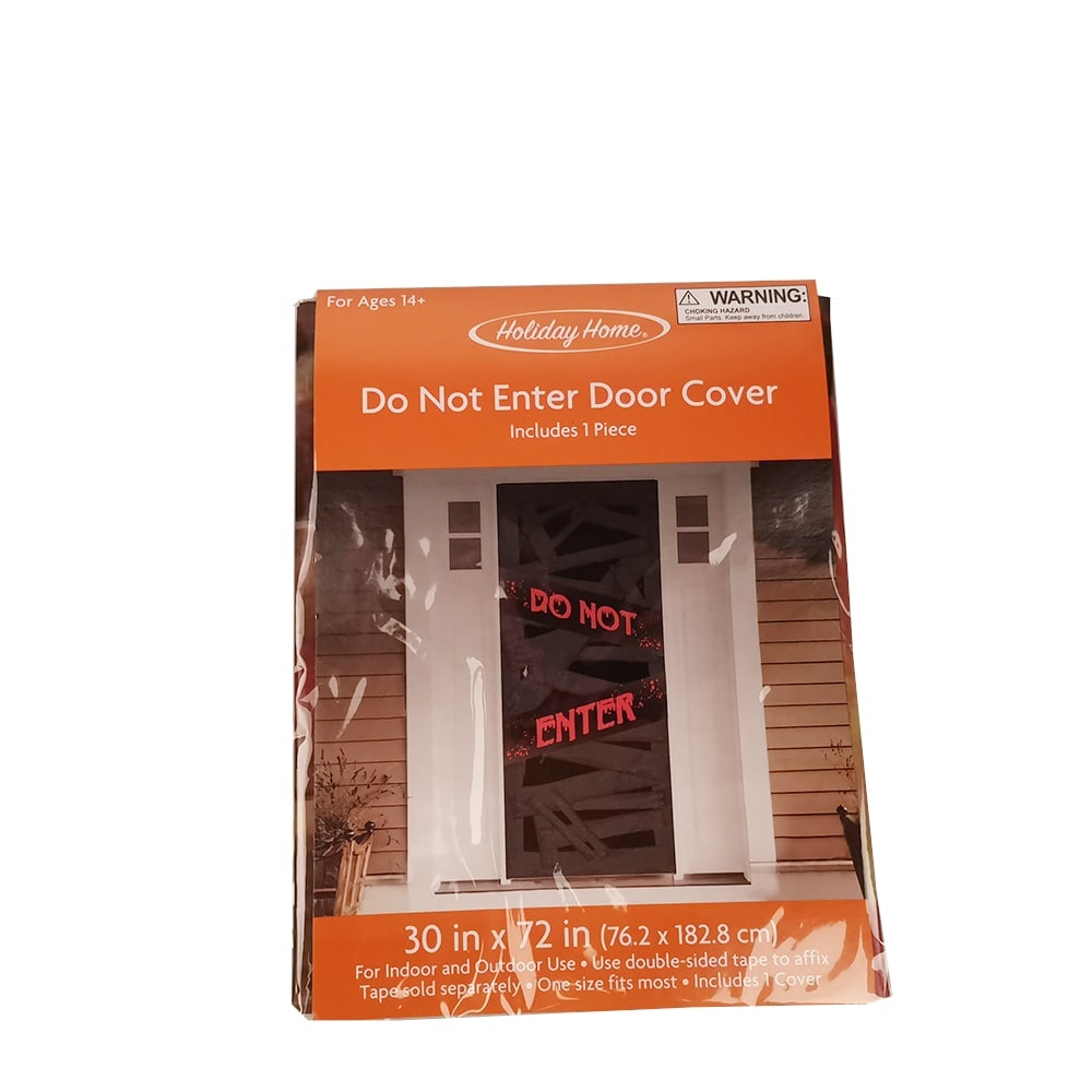 slide 1 of 1, Holiday Home Door Cover Decor - Spooky, 1 ct