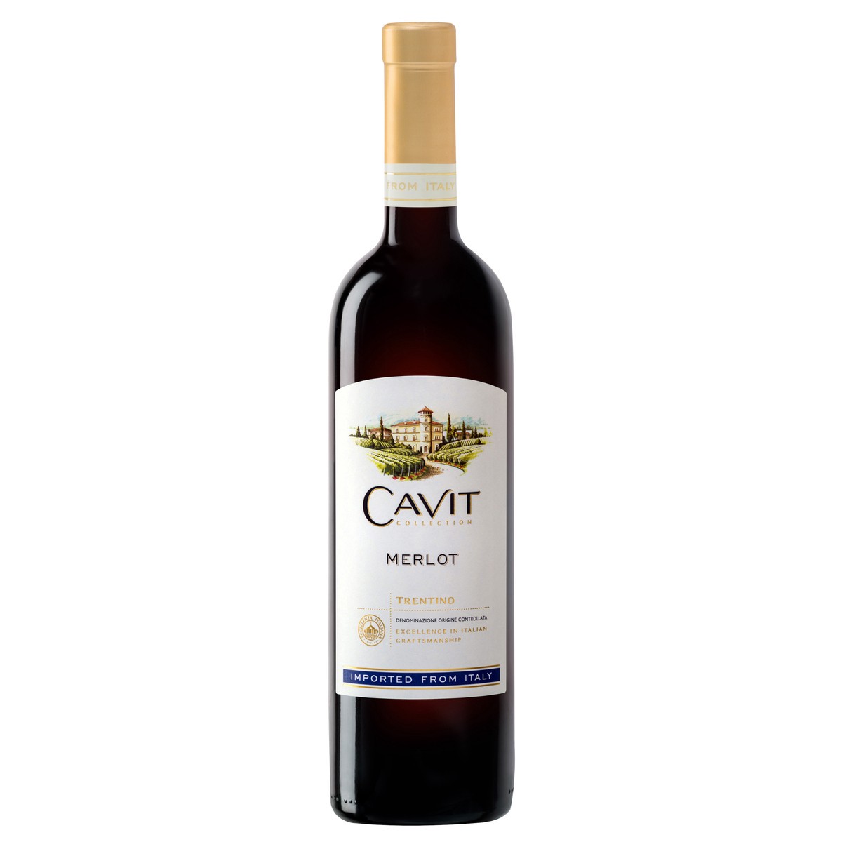 slide 1 of 7, Cavit Merlot, 750 ml