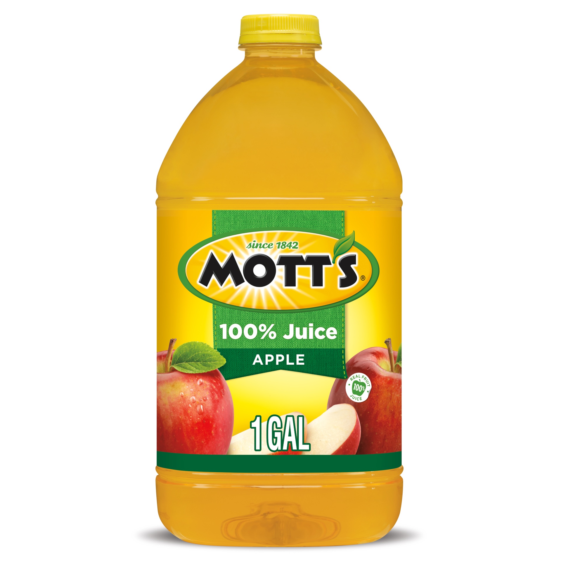 slide 1 of 1, Mott's Motts 100 Original Apple Juice No Sugar Added, 1 gal
