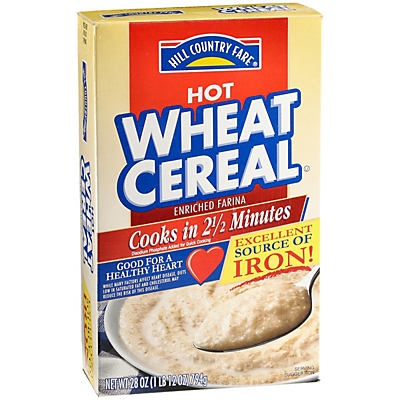 slide 1 of 1, Hill Country Fare Enriched Farina Hot Wheat Cereal, 28 oz