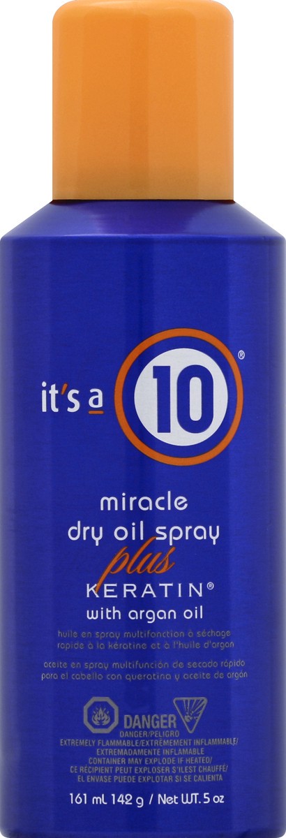 slide 2 of 2, It's a 10 Miracle Dry Oil Spray Plus Keratin, 5 oz