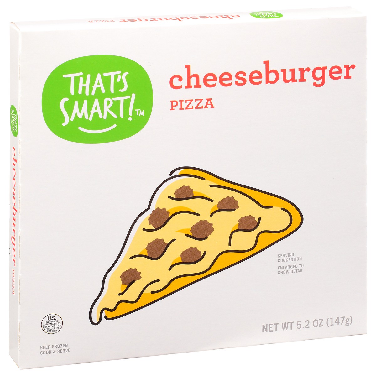 slide 16 of 16, That's Smart! Cheeseburger Pizza 5.2 oz, 5.2 oz