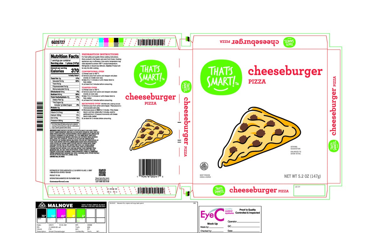 slide 8 of 16, That's Smart! Cheeseburger Pizza 5.2 oz, 5.2 oz