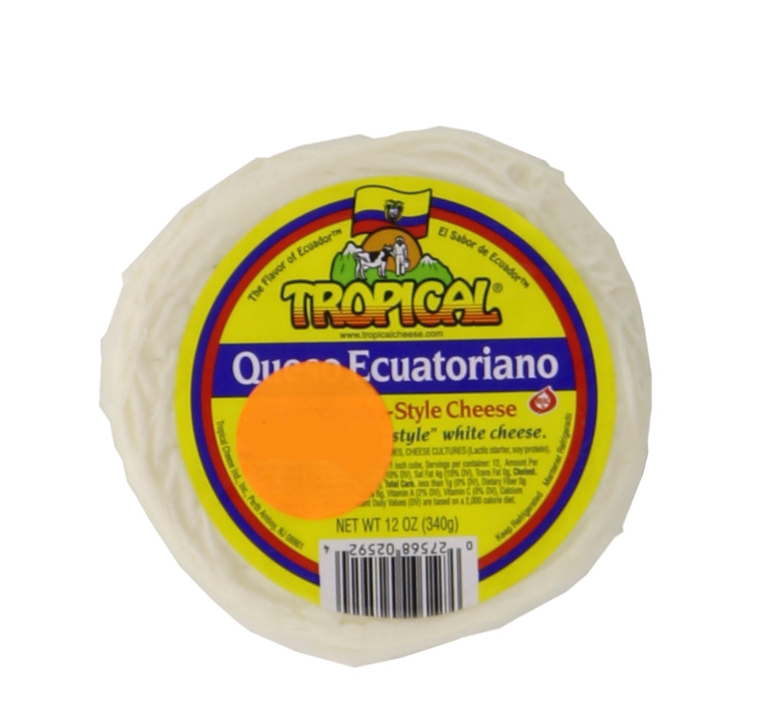 slide 1 of 1, Tropical Ecuadorian-Style Cheese, 12 oz