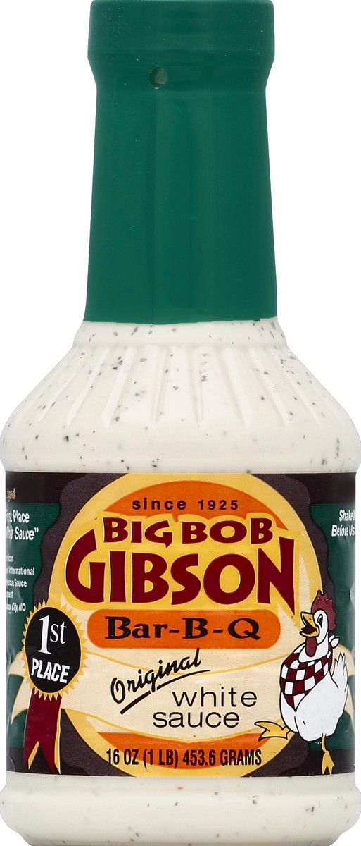 slide 2 of 2, Big Bob Gibson Big Bob Original White Sauce, 16 oz