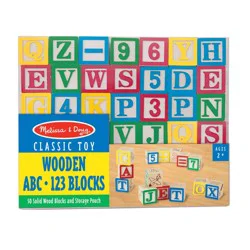 Melissa & Doug Wooden Abc/123 Blocks - Ea