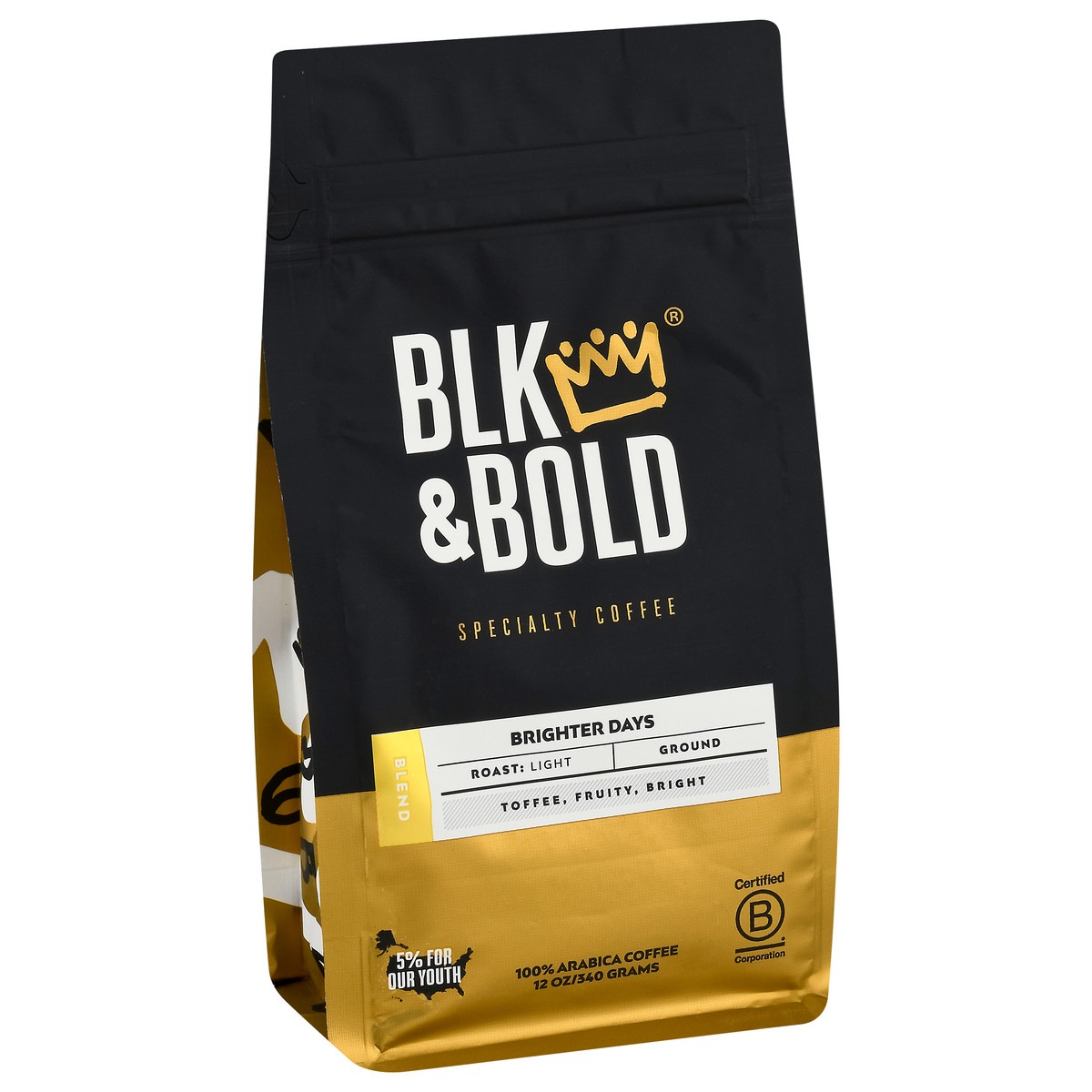 slide 9 of 9, BLK & BOLD Coffee Ground Brighter Days - 12 oz, 12 oz