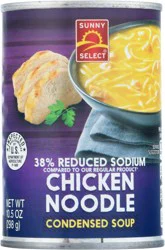 Sunny Select 38% Reduced Sodium Chicken Noodle Condensed Soup 10.5 oz Can