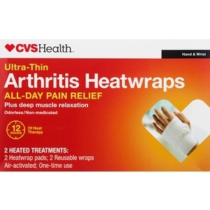 slide 1 of 1, CVS Health Ultra-Thin Hand & Wrist Arthritis Heatwraps, 2ct, 2 ct