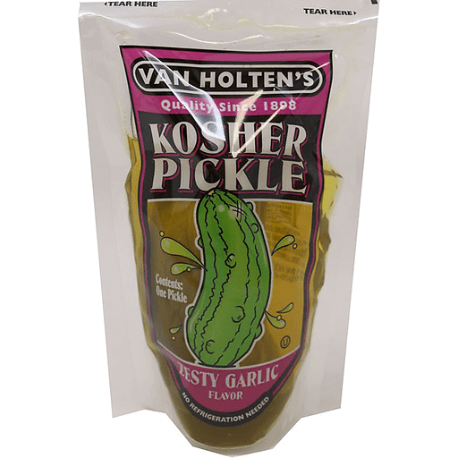 slide 1 of 1, Van Holten's Hearty Kosher Dill Pickle In A Pouch, 10 fl oz