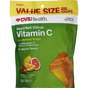 slide 1 of 1, CVS Health Assorted Citrus Vitamin C Supplement Drops Value Size, 1 ct