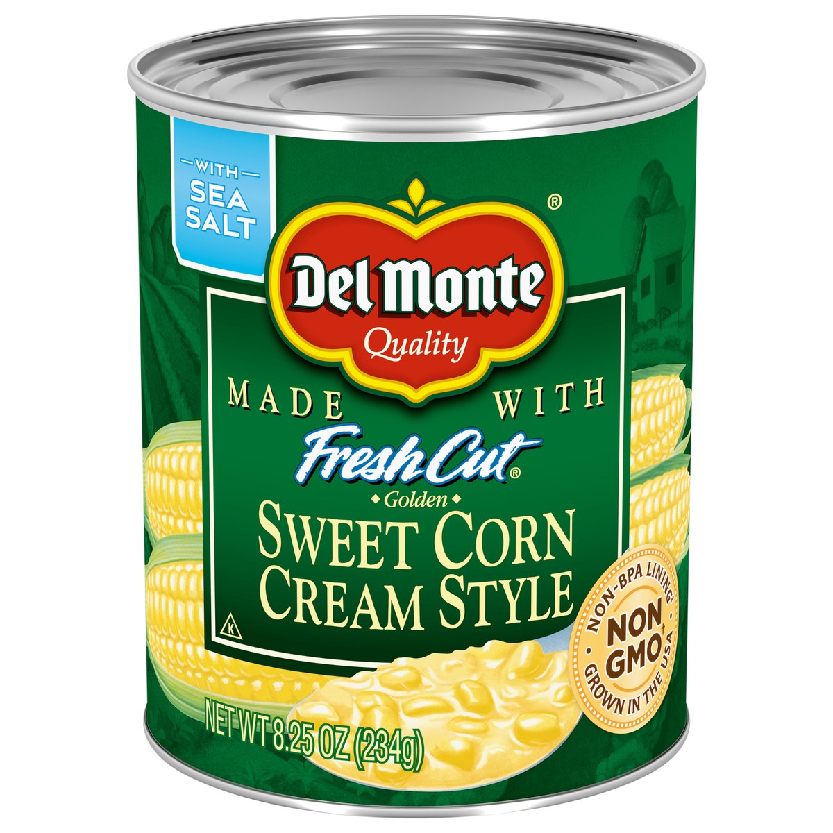 slide 1 of 4, Del Monte Golden Sweet Corn Cream Style, 8.25 oz Can, 8.25 oz