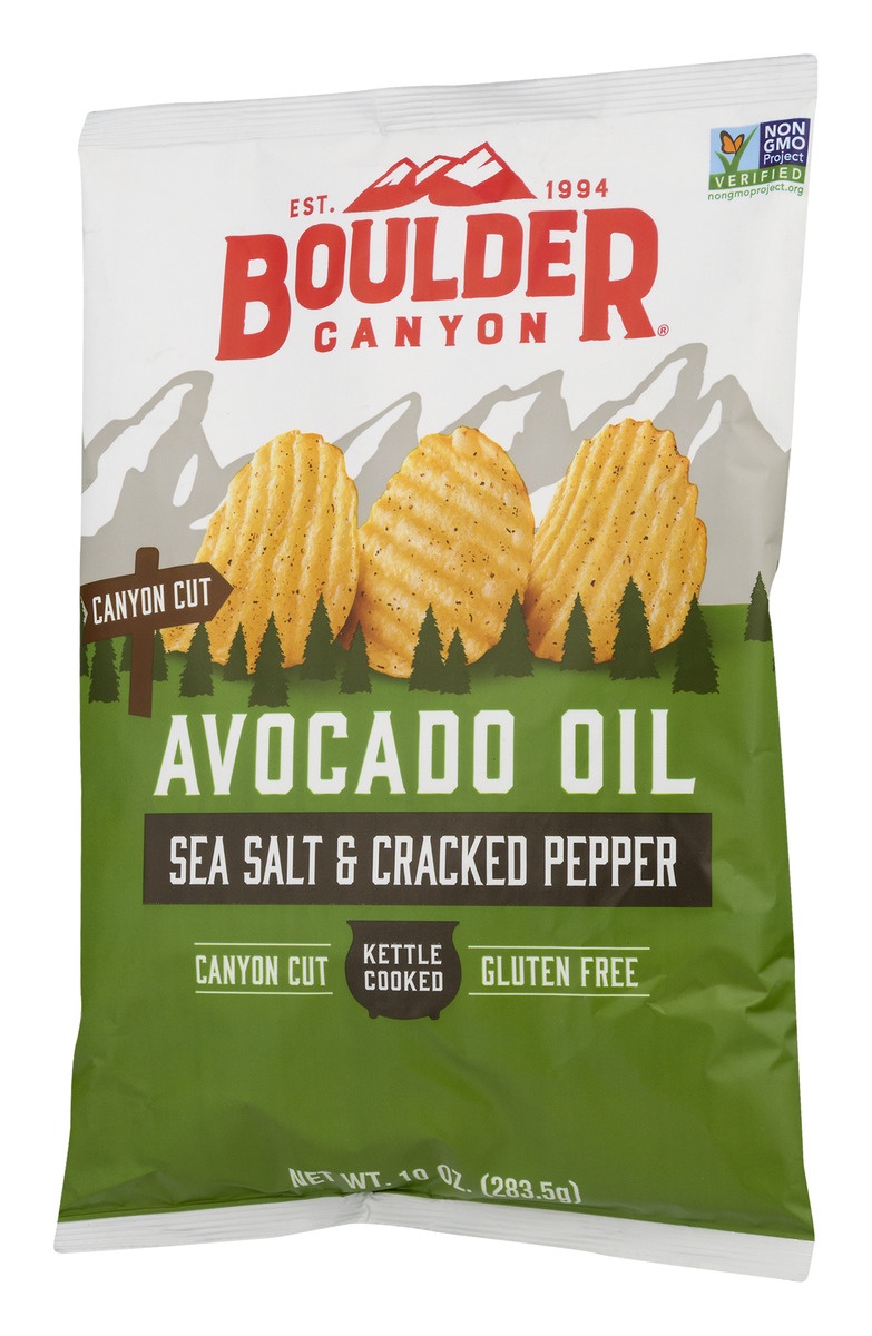 slide 4 of 11, Boulder Canyon Avocado Oil Sea Salt & Black Pepper Potato Chips, 10 oz