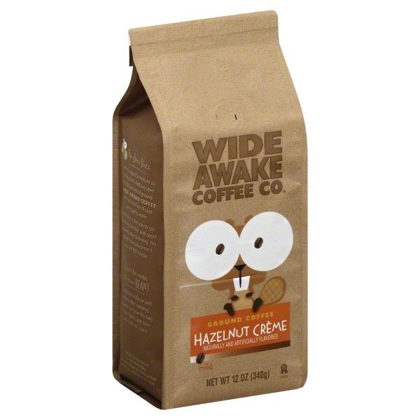 slide 1 of 1, Wide Awake Coffee Co. Hazelnut Cream Ground Cofee, 12 oz