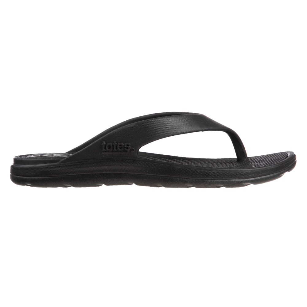 slide 5 of 5, Totes Sol Bounce Ara Thong Flip Flops - Black, 1 ct