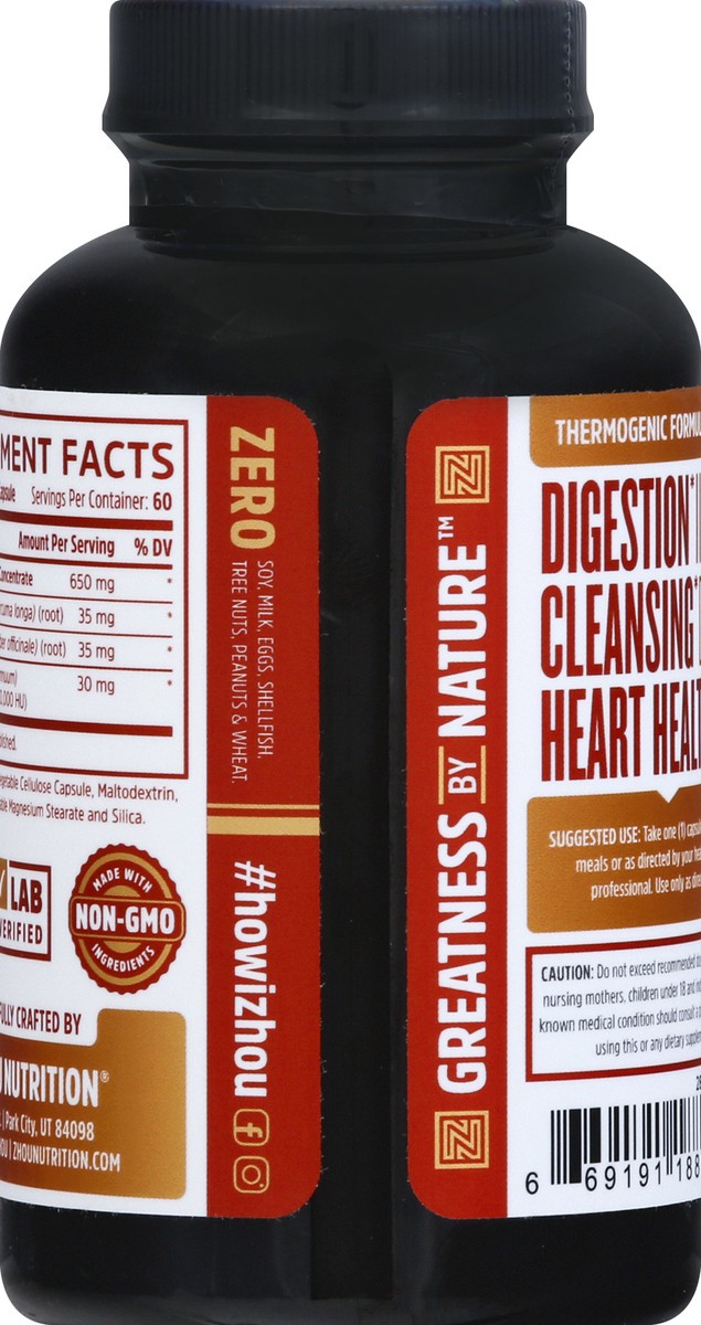 slide 6 of 6, Zhou Max Strength Cider Detox 60 Veggie Capsules Bottle, 60 ct