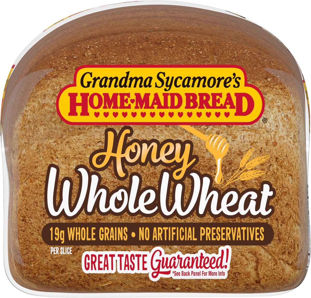 slide 4 of 7, Grandma Sycamore's Honey Whole Wheat Bread, 24 oz, Wheat Bread, Bag, 24 oz