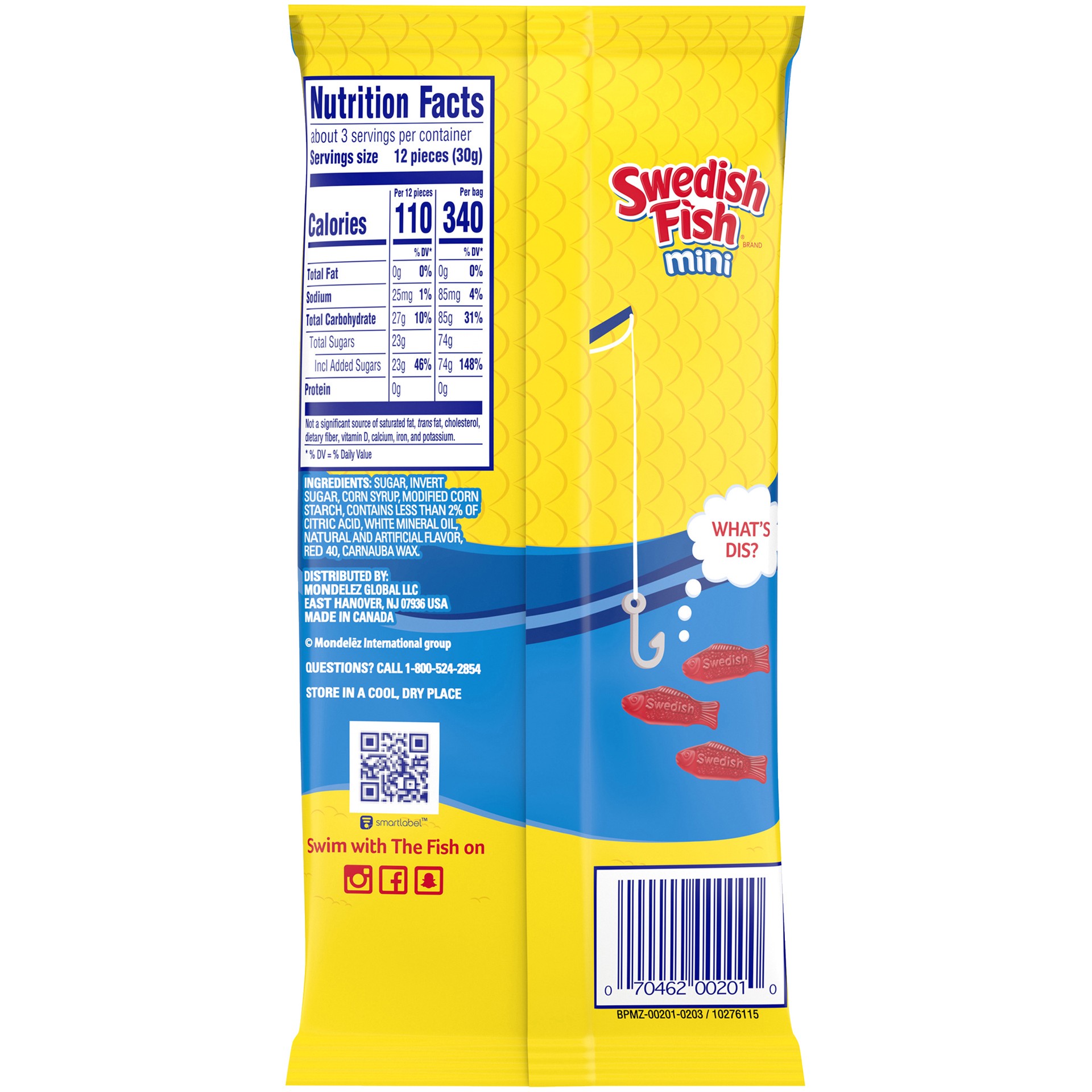 slide 4 of 5, SWEDISH FISH Mini Soft & Chewy Candy, King Size, 3.4 oz, 3.4 oz