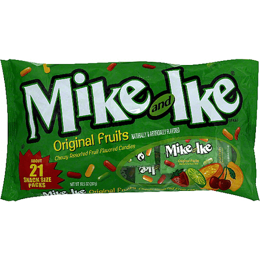 slide 2 of 3, MIKE AND IKE Original Fruit Snack Pack, 10.5 oz