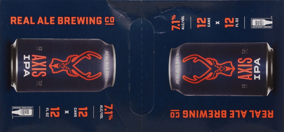 slide 6 of 11, Real Ale Brewing Co IPA Axis Beer 12-12 fl oz Cans, 12 ct