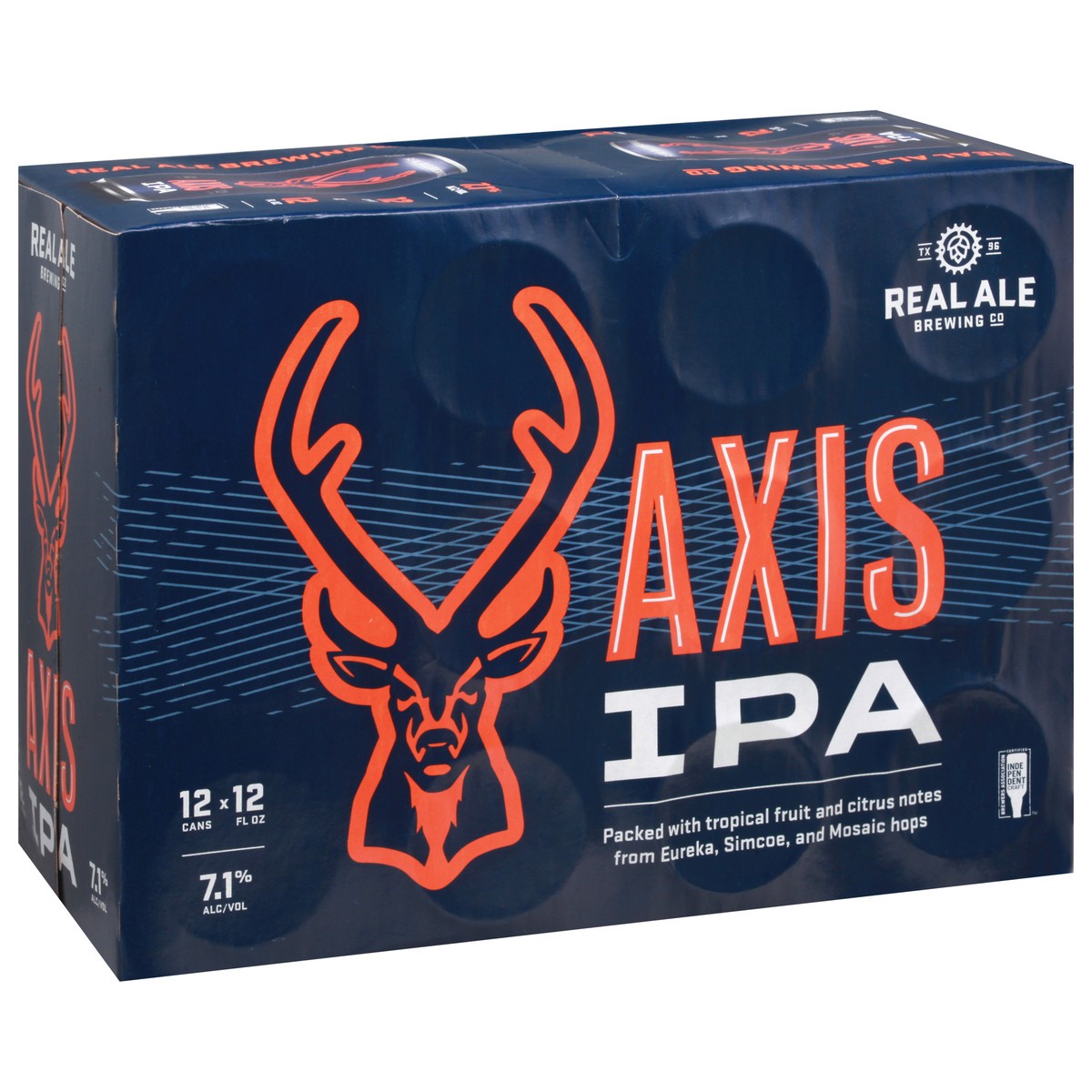 slide 3 of 11, Real Ale Brewing Co IPA Axis Beer 12-12 fl oz Cans, 12 ct