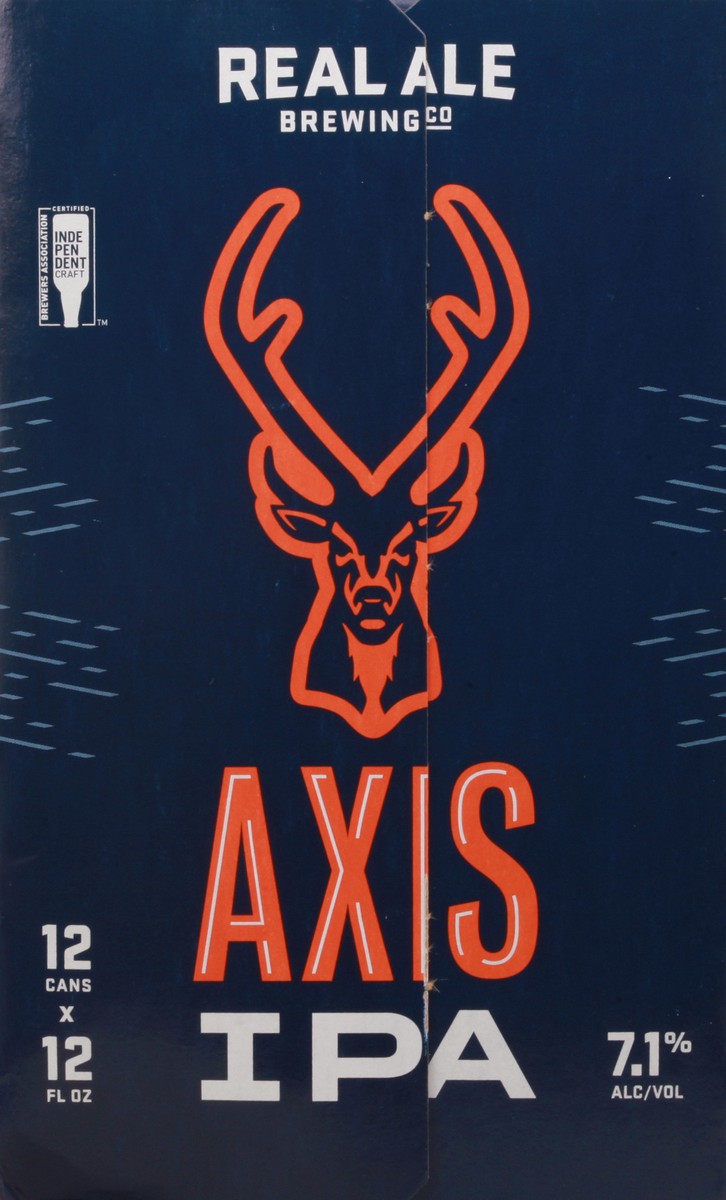 slide 10 of 11, Real Ale Brewing Co IPA Axis Beer 12-12 fl oz Cans, 12 ct